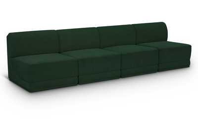 Image for Ollie Green Boucle Fabric Modular Sofa