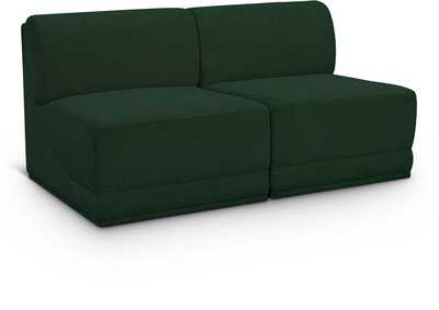 Image for Ollie Green Boucle Fabric Modular Sofa