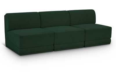 Image for Ollie Green Boucle Fabric Modular Sofa