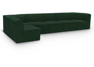 Image for Ollie Green Boucle Fabric Modular Sectional