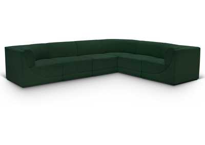 Image for Ollie Green Boucle Fabric Modular Sectional