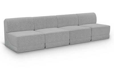 Image for Ollie Grey Boucle Fabric Modular Sofa