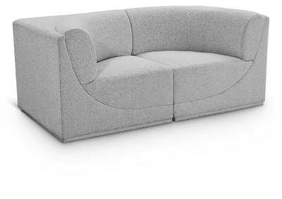 Image for Ollie Grey Boucle Fabric Modular Sofa