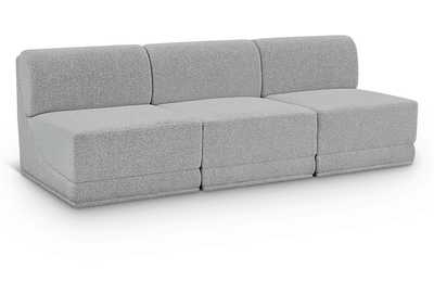 Image for Ollie Grey Boucle Fabric Modular Sofa