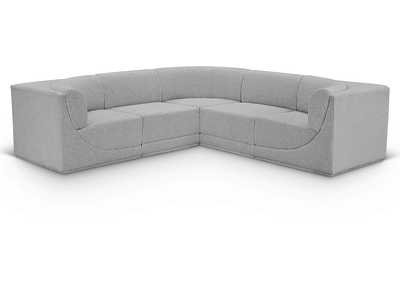 Image for Ollie Grey Boucle Fabric Modular Sectional