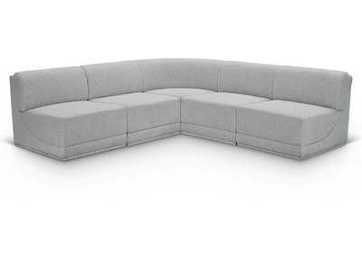 Image for Ollie Grey Boucle Fabric Modular Sectional