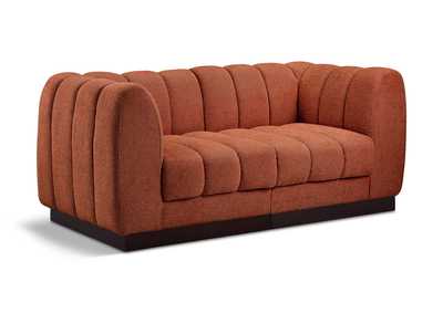 Image for Quinn Cognac Chenille Fabric Modular Sofa