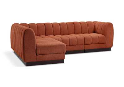 Image for Quinn Cognac Chenille Fabric Modular Sectional