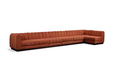 Image for Quinn Cognac Chenille Fabric Modular Sectional