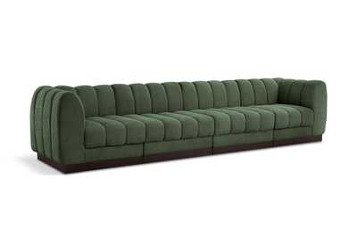 Image for Quinn Green Chenille Fabric Modular Sofa