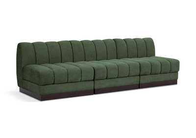 Image for Quinn Green Chenille Fabric Modular Sofa