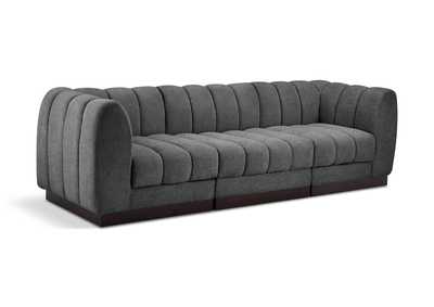 Image for Quinn Grey Chenille Fabric Modular Sofa