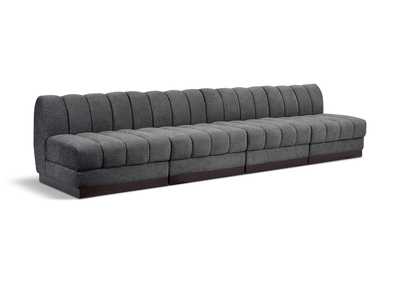 Image for Quinn Grey Chenille Fabric Modular Sofa