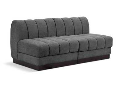 Image for Quinn Grey Chenille Fabric Modular Sofa