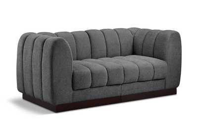 Image for Quinn Grey Chenille Fabric Modular Sofa