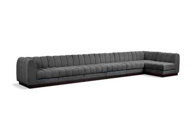 Image for Quinn Grey Chenille Fabric Modular Sectional