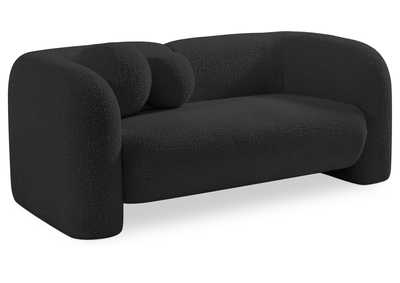 Image for Emory Black Boucle Fabric Loveseat