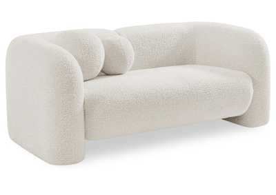 Image for Emory Cream Boucle Fabric Loveseat