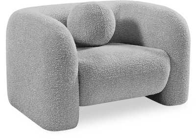 Image for Emory Grey Boucle Fabric Chair