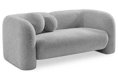 Image for Emory Grey Boucle Fabric Loveseat