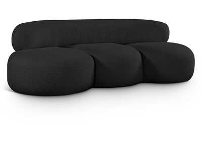 Image for Venti Black Boucle Fabric Sofa