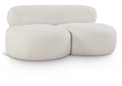 Image for Venti Cream Boucle Fabric Loveseat