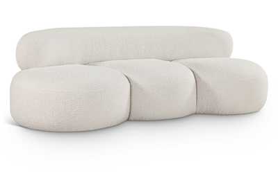 Image for Venti Cream Boucle Fabric Sofa