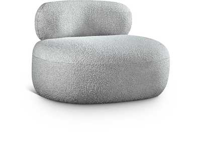 Image for Venti Grey Boucle Fabric Chair