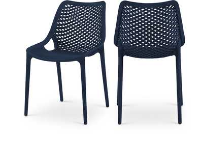 Image for Mykonos Navy Outdoor Patio Dining Chair Set of 4