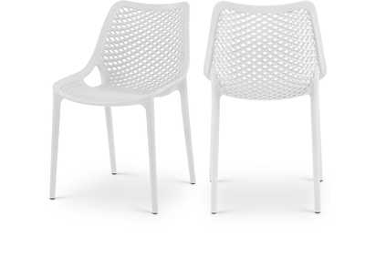 Image for Mykonos White Outdoor Patio Dining Chair Set of 4