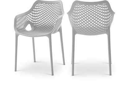 Mykonos Grey Outdoor Patio Dining Chair Set of 4