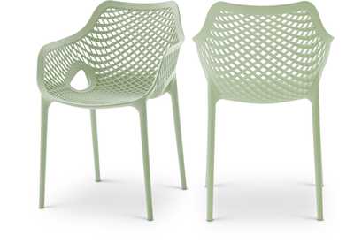 Image for Mykonos Mint Outdoor Patio Dining Chair Set of 4