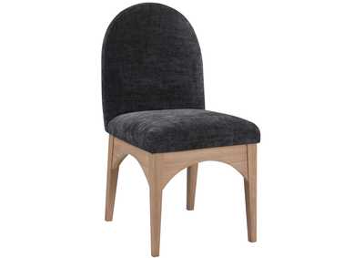 Image for Waldorf Black Chenille Fabric Dining Chair