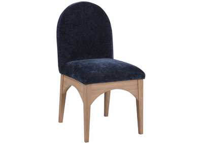 Image for Waldorf Navy Chenille Fabric Dining Chair