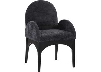 Image for Waldorf Black Chenille Fabric Dining Chair