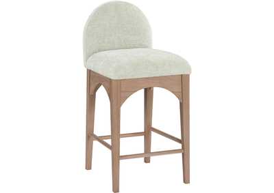 Image for Waldorf Mint Chenille Fabric Stool