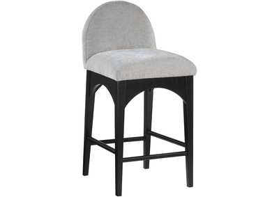 Image for Waldorf Grey Chenille Fabric Stool