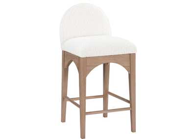 Image for Waldorf Cream Boucle Fabric Stool