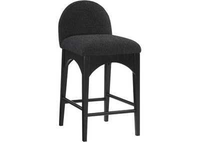 Image for Waldorf Black Boucle Fabric Stool