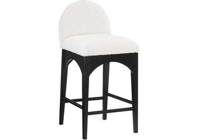 Image for Waldorf Cream Boucle Fabric Stool