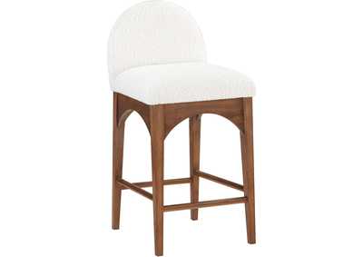 Image for Waldorf Cream Boucle Fabric Stool