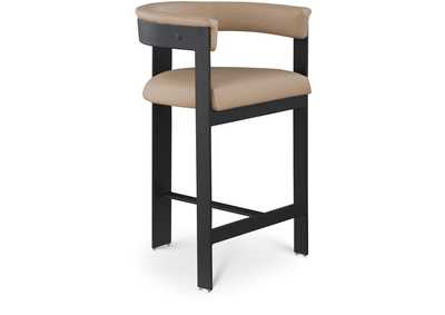 Image for Romeo Tan Faux Leather Counter Stool Set of 2