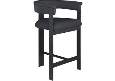 Image for Romeo Black Boucle Fabric Counter Stool Set of 2