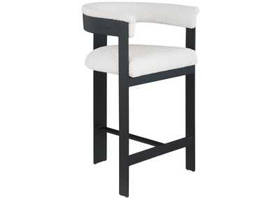 Image for Romeo Cream Boucle Fabric Counter Stool Set of 2