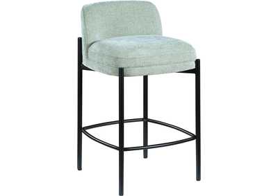 Image for Burton Mint Chenille Fabric Stool Set of 2