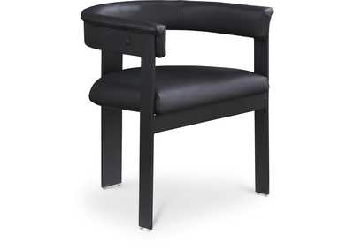 Image for Romeo Black Faux Leather Dining Chair Set of 2