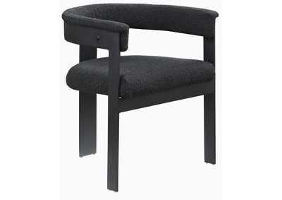 Image for Romeo Black Boucle Fabric Dining Chair Set of 2