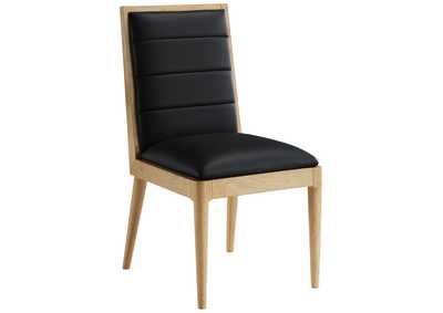 Image for Bristol Black Faux Leather Dining Chair Set of 2