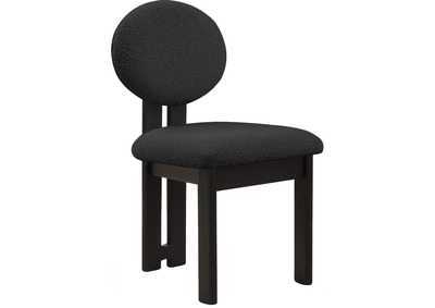 Image for Napa Black Boucle Fabric Dining Chair Set of 2