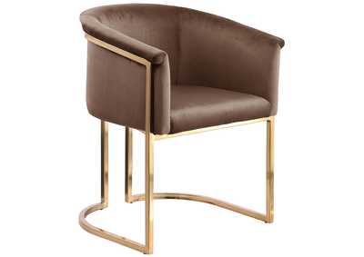 Tierra Brown Velvet Dining Chair